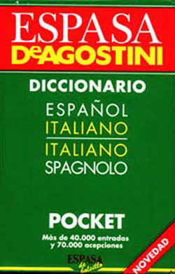 Espasa De-Agostini Pocket diccionario español-italiano, italiano-español