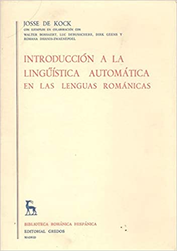 Introducción a la lingèistica automática en las lenguas románicas