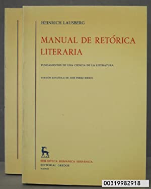 MANUAL DE RETORICA LITERARIA VOL III