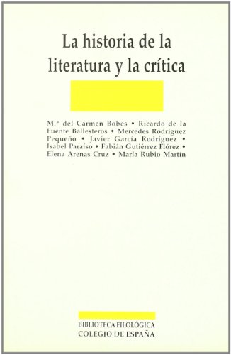 La historia de la literatura y la crítica